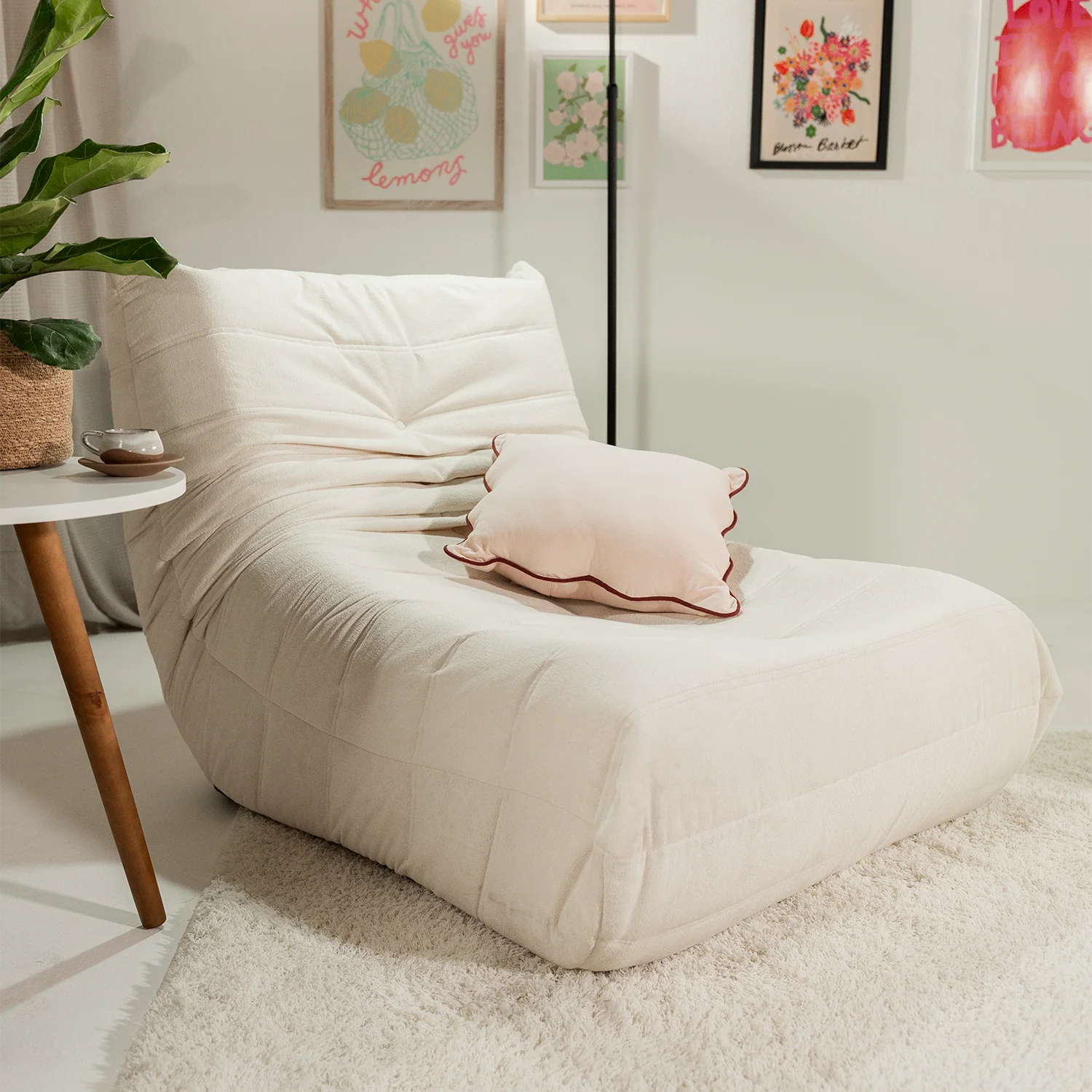 Poltrona Liv Boucle - Bege - Image 4