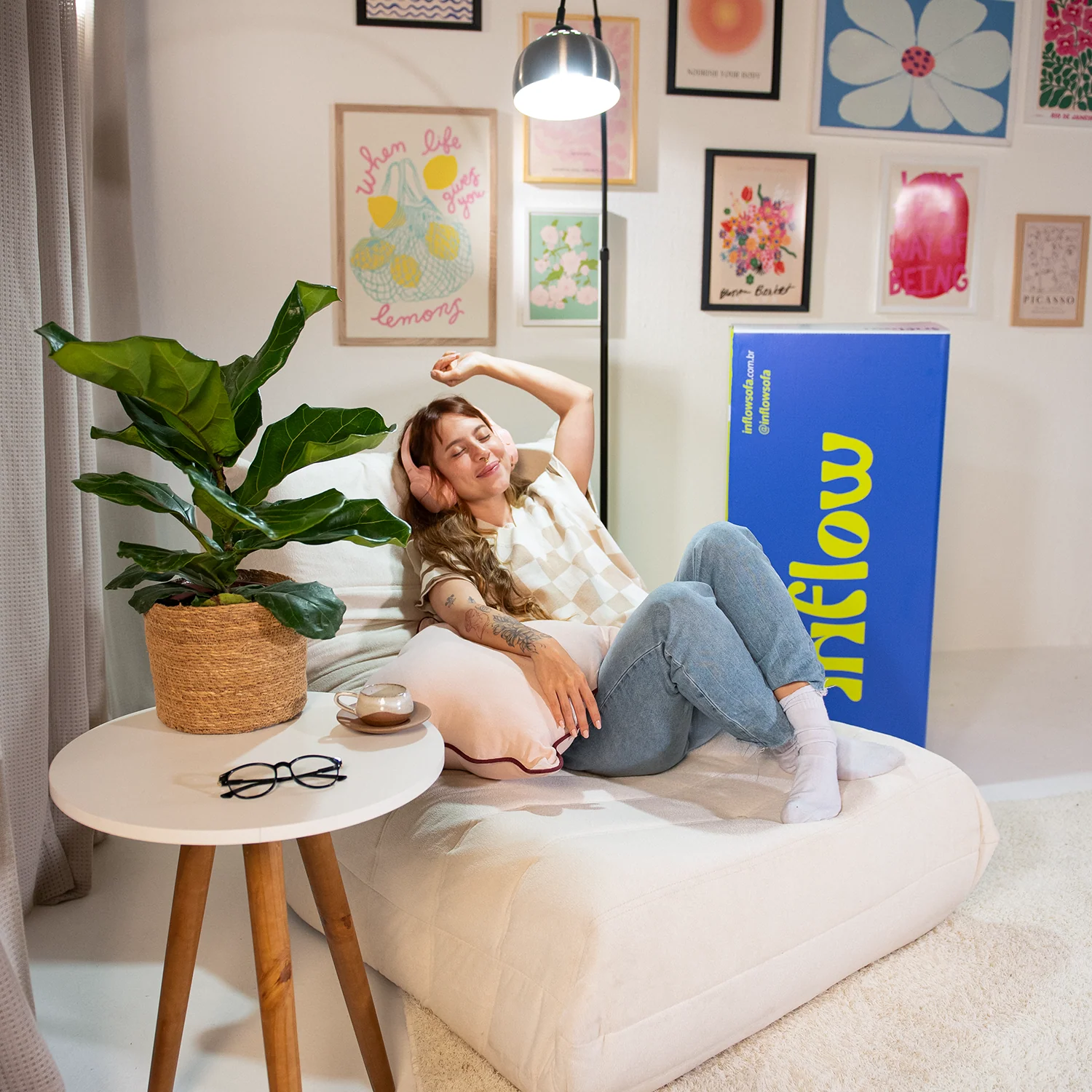 Poltrona Liv Boucle - Bege - Image 8