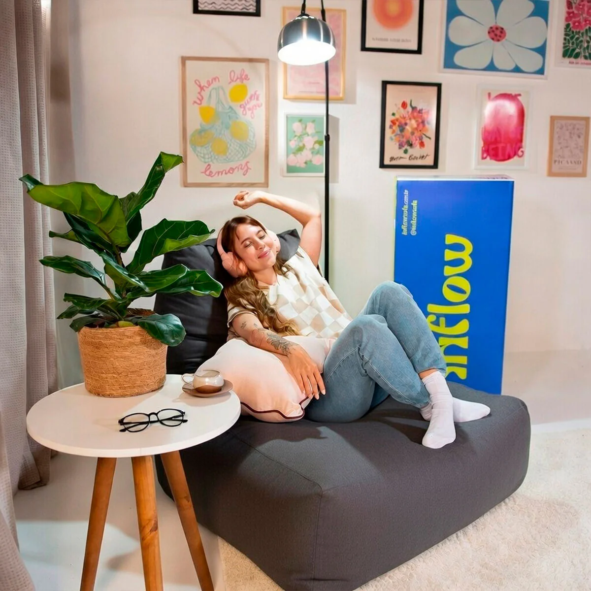 Poltrona Liv Boucle - Cinza - Image 6