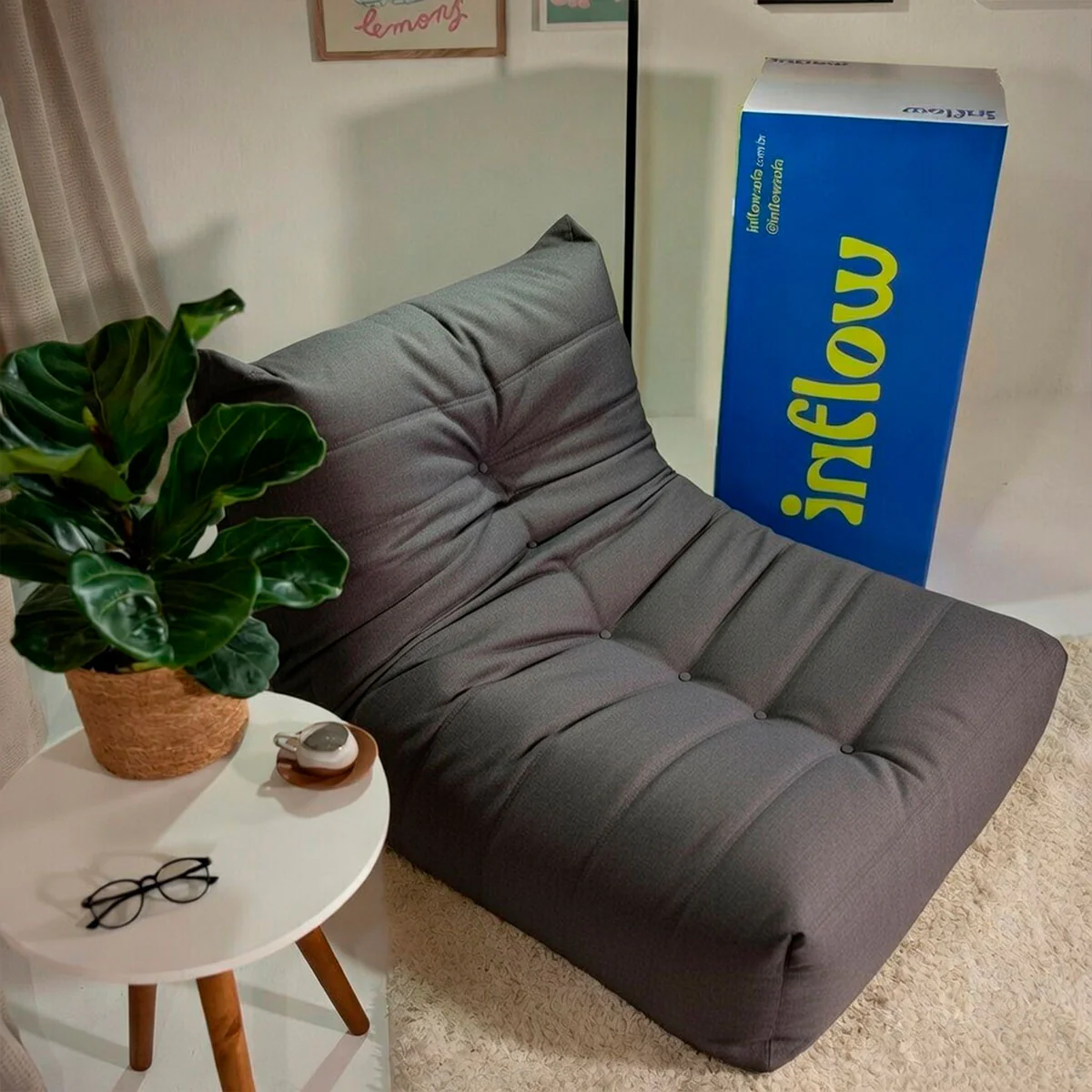 Poltrona Liv Boucle - Cinza - Image 7