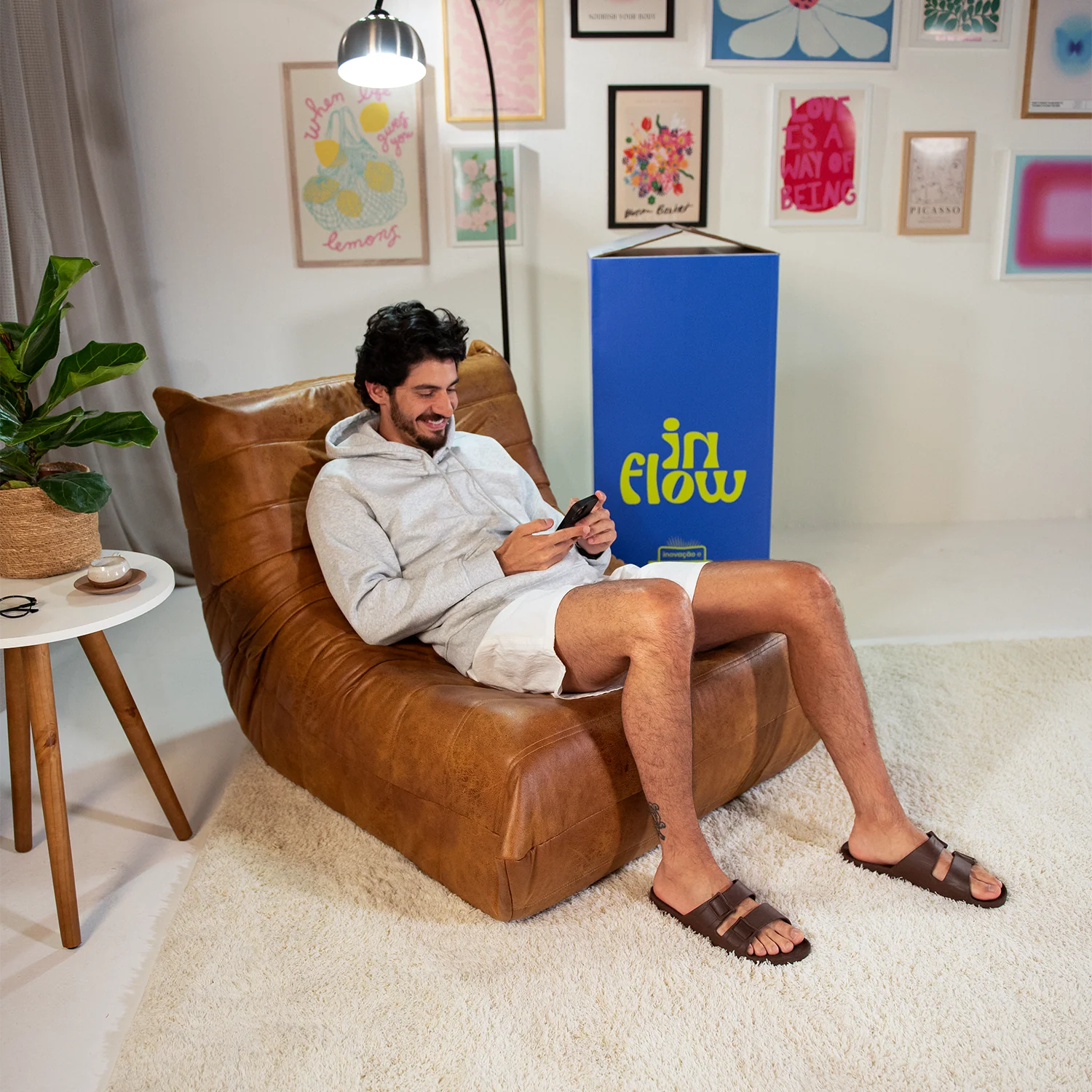 Poltrona Liv - Poli-Couro - Marrom - Image 7