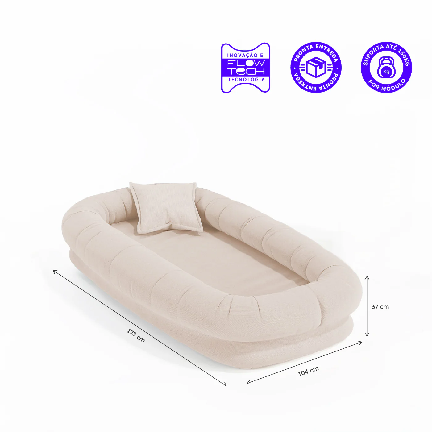 Puff Nina - Bege - Image 4