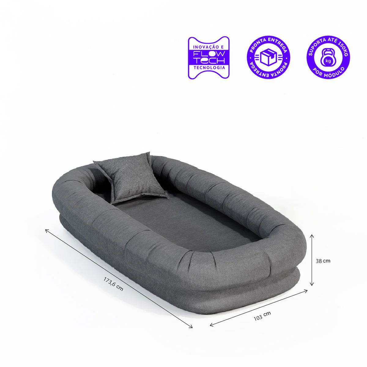 Puff Nina - Cinza - Image 4