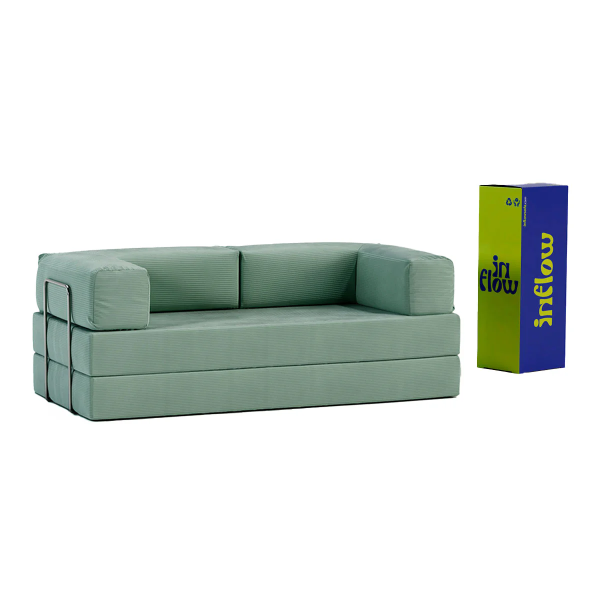 Sofá-Cama Flowin Cotele - Azul Menta - Image 6