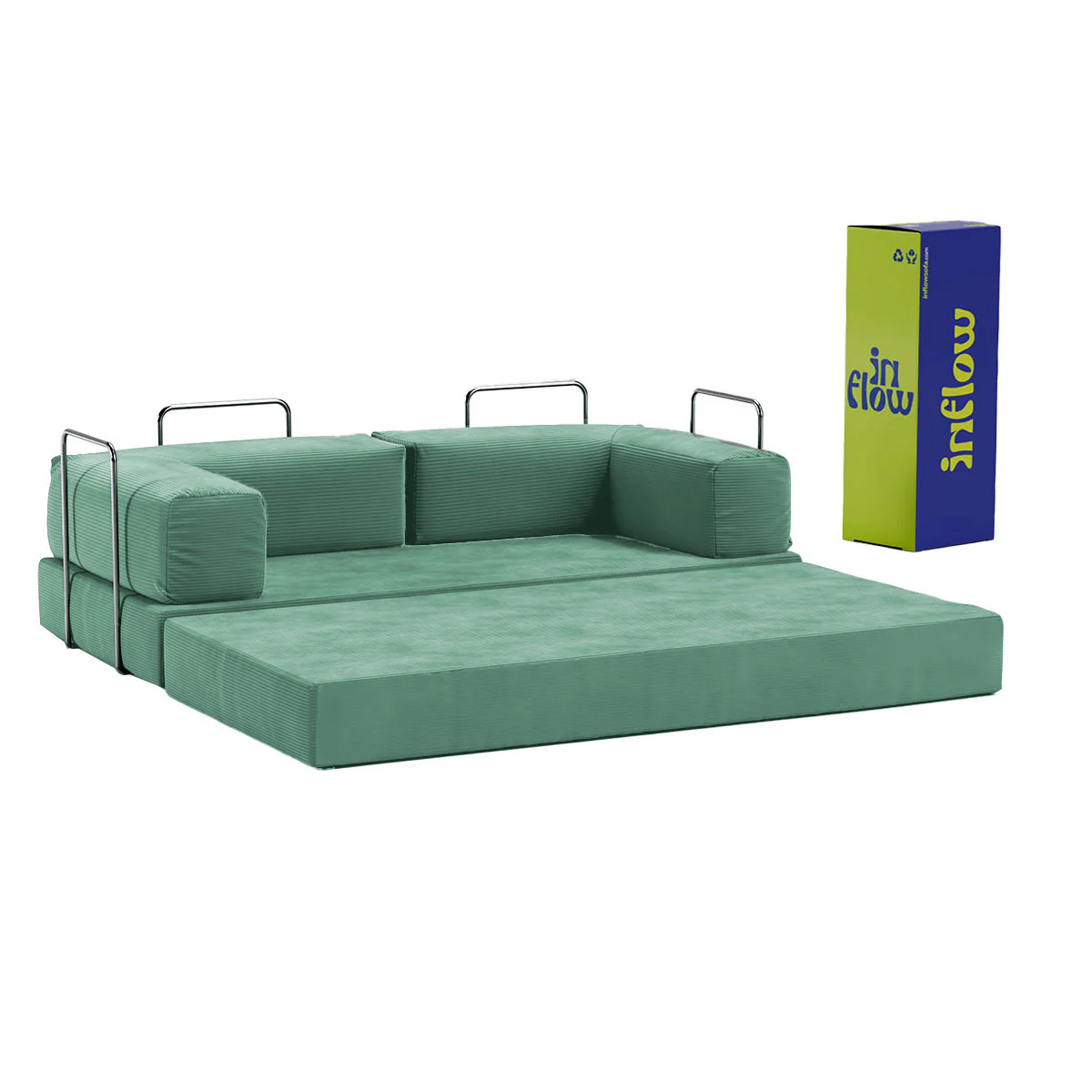 Sofá-Cama Flowin Cotele - Azul Menta - Image 7