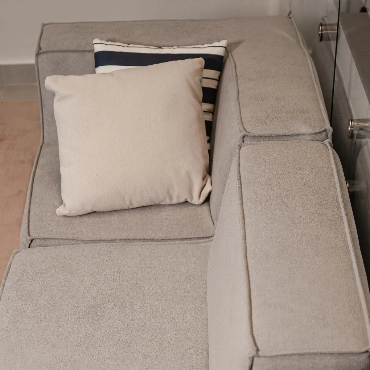 Sofá Modular Flow Boucle Cinza - 3 Lugares - 1 Canto - Image 7