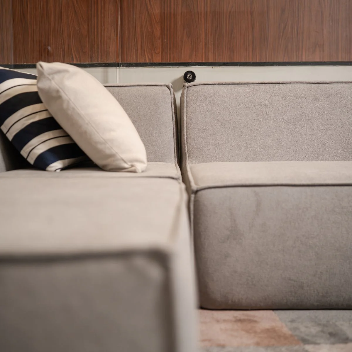 Sofá Modular Flow Boucle Cinza - 2 Lugares - Image 4