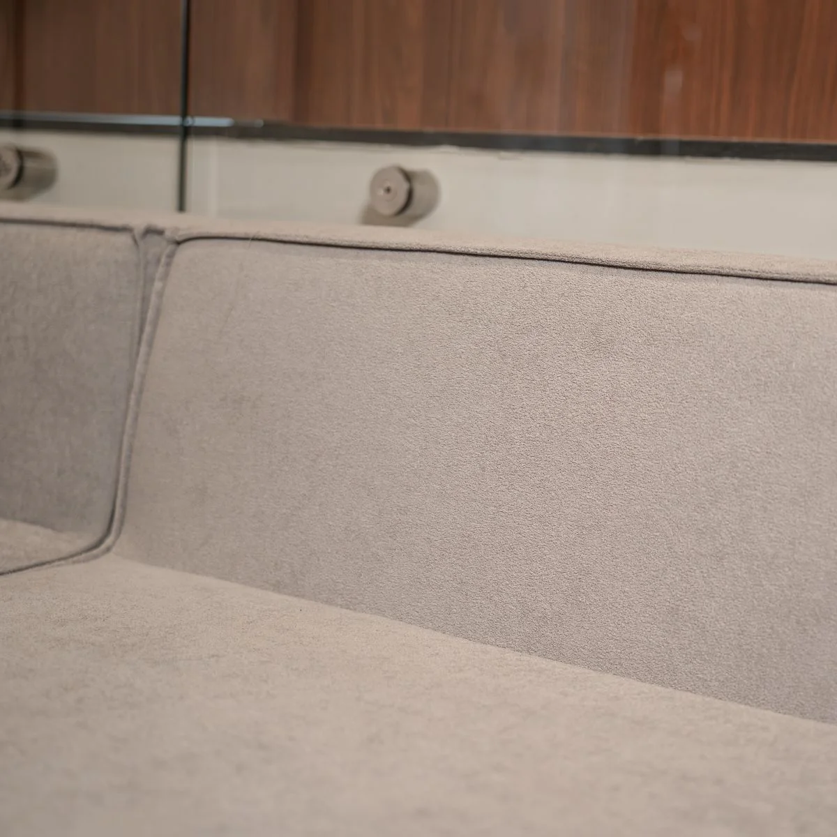 Sofá Modular Flow Boucle Cinza - 3 Lugares - 2 Cantos com 2 Apoio de Pé - Image 7